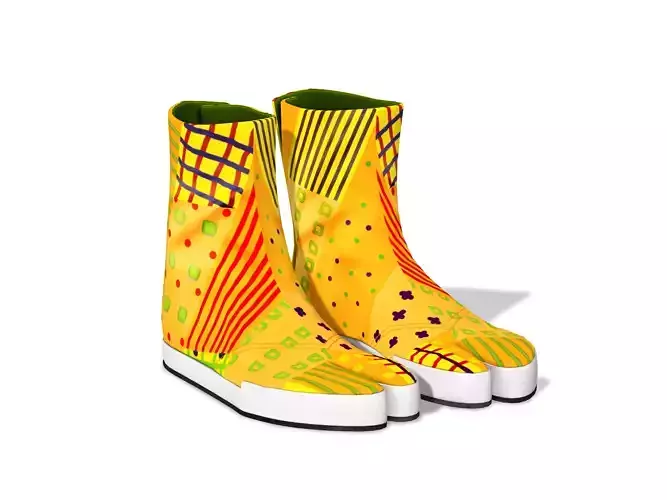 Paw Boots Low-poly 3D model