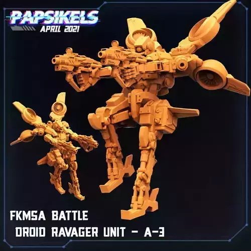  FUKIMASA BATTLE DROID RAVAGER UNIT - A3 3D print model