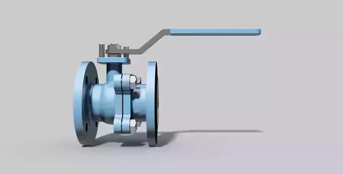 DN40 PN40 - 2-Piece ball valve NO - Autodesk Inventor