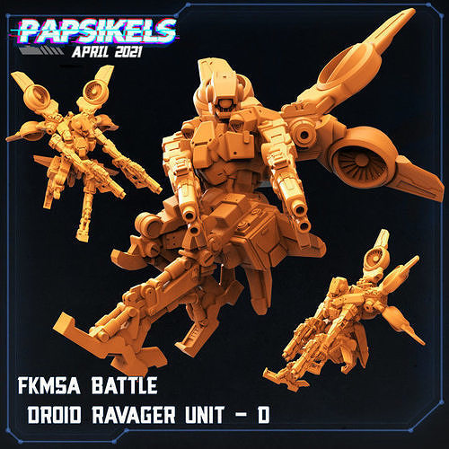 FUKIMASA BATTLE DROID RAVAGER UNIT - D 3D print model