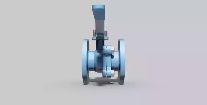 DN40 PN40 - 2-Piece ball valve NC - Autodesk Inventor