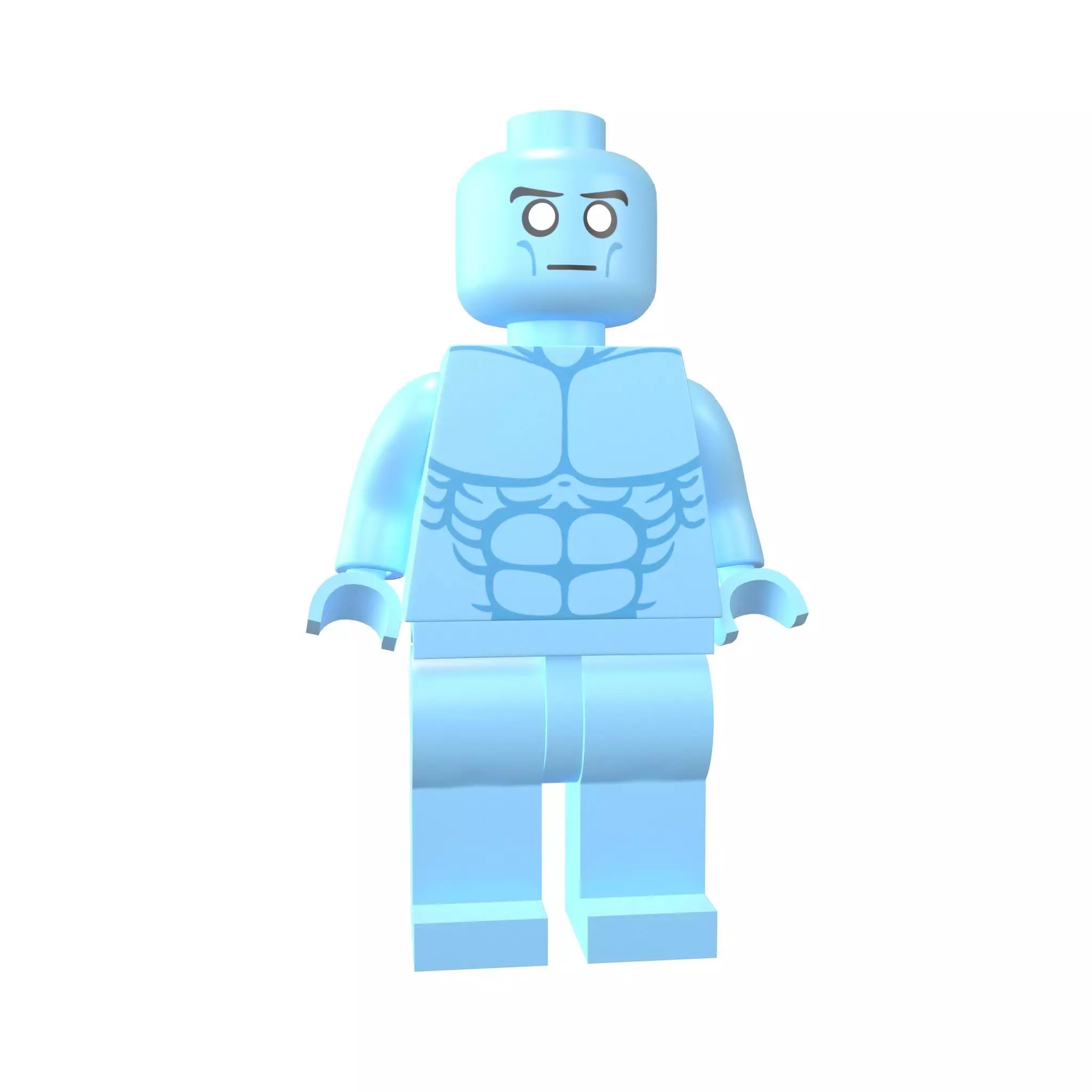 Lego Mini Figure Doctor Manhattan v1 001 3D model_0