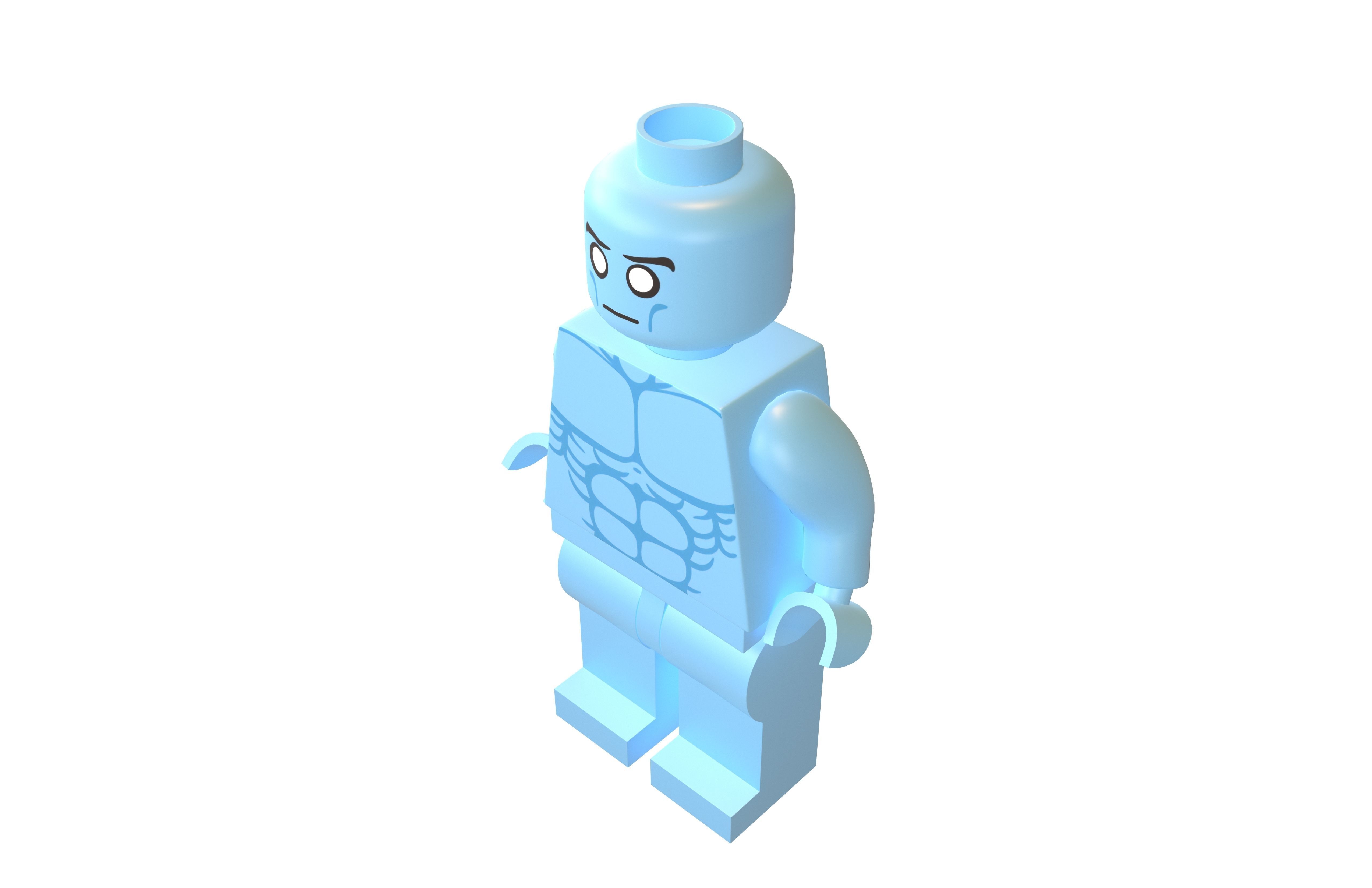 Lego Mini Figure Doctor Manhattan v1 001 3D model_2