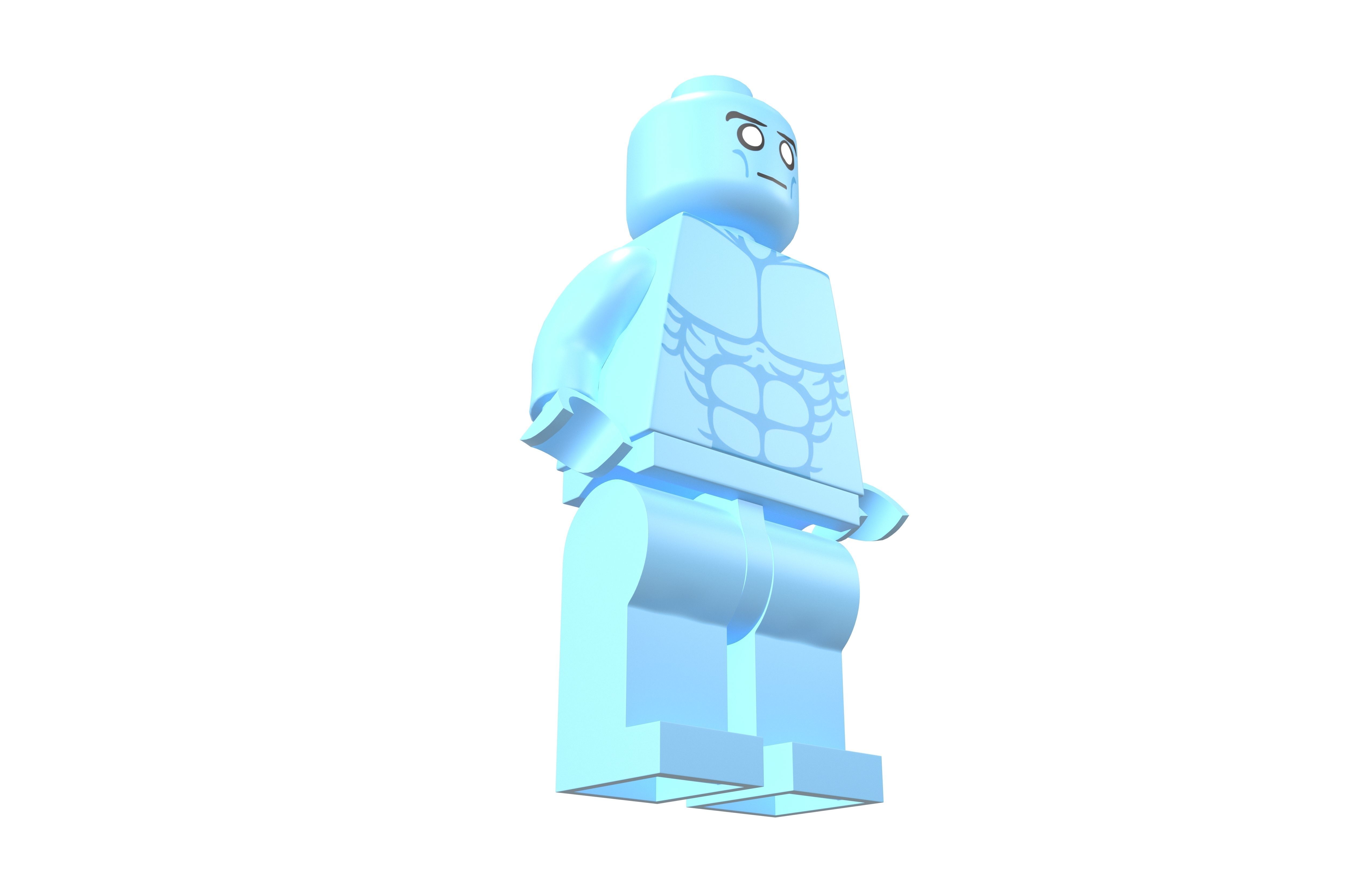 Lego Mini Figure Doctor Manhattan v1 001 3D model_3