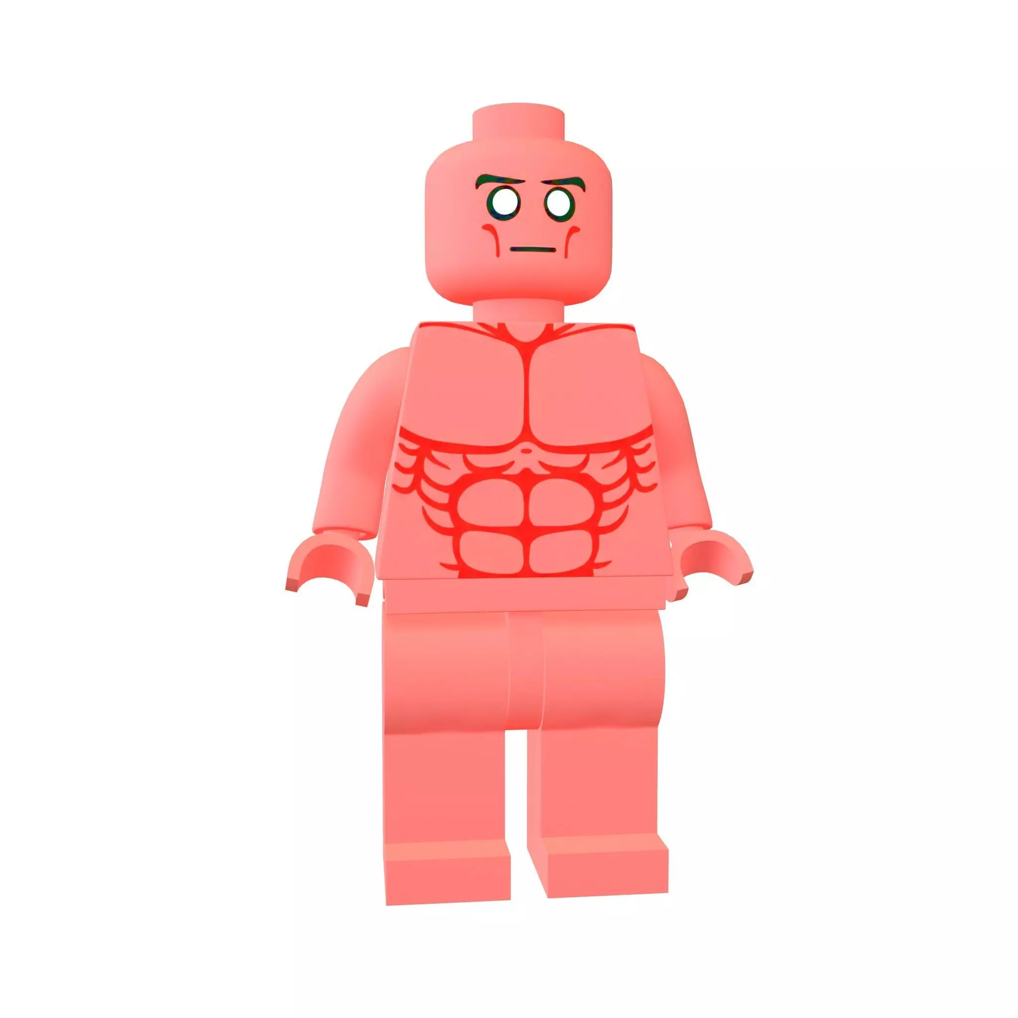 Lego Mini Figure Doctor Manhattan v1 003 3D model_0