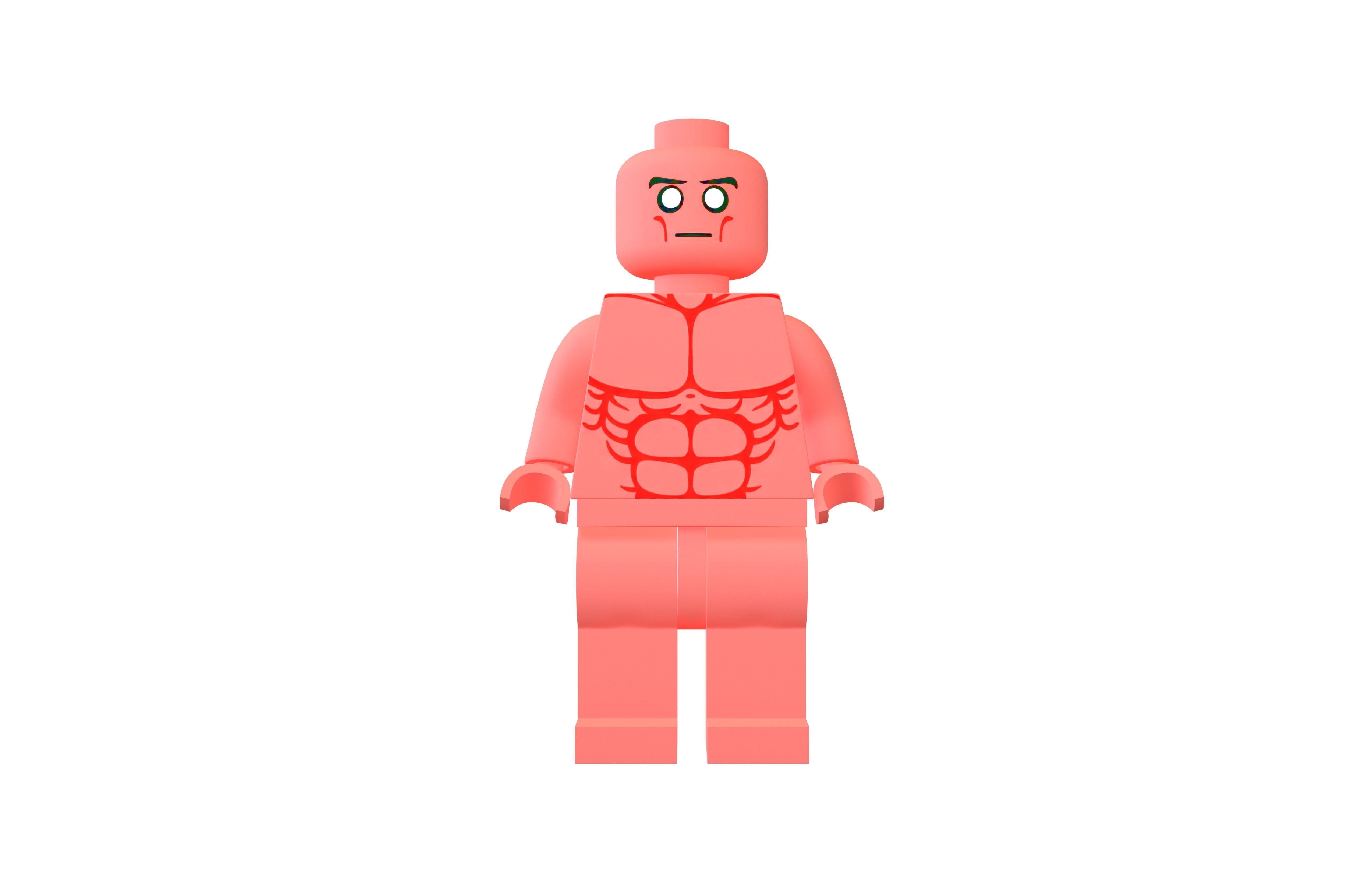 Lego Mini Figure Doctor Manhattan v1 003 3D model_1