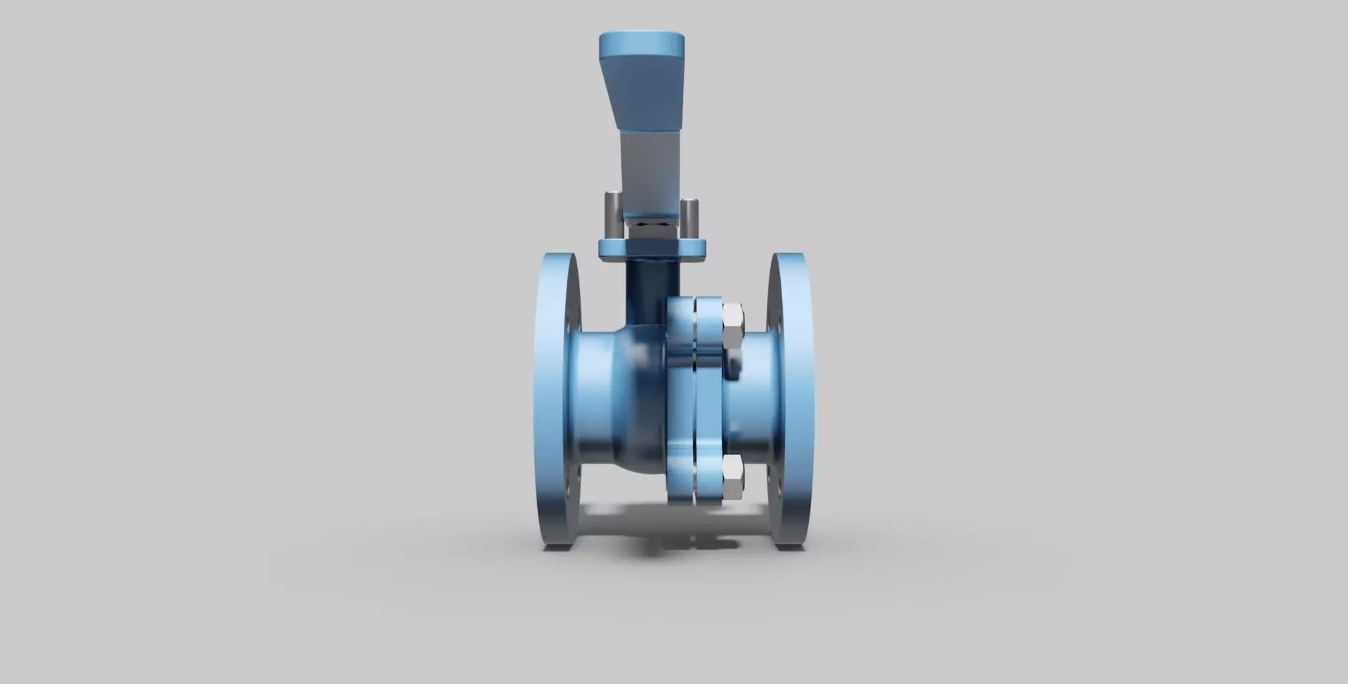 DN40 PN16 - 2-Piece ball valve NC - Autodesk Inventor 3D model