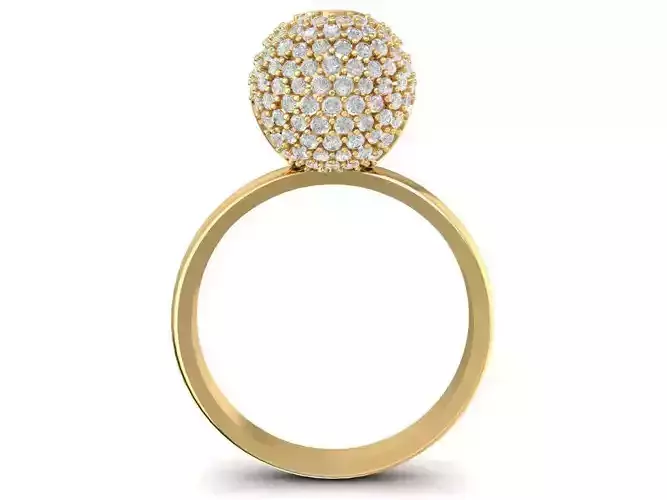 diamond ball ring 1767 3D print model