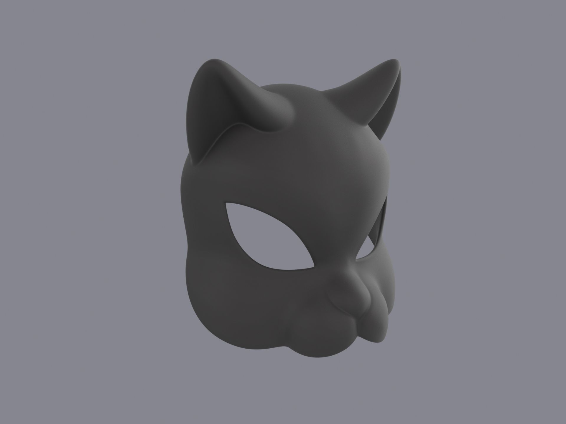 Cat Mask  3D model_4