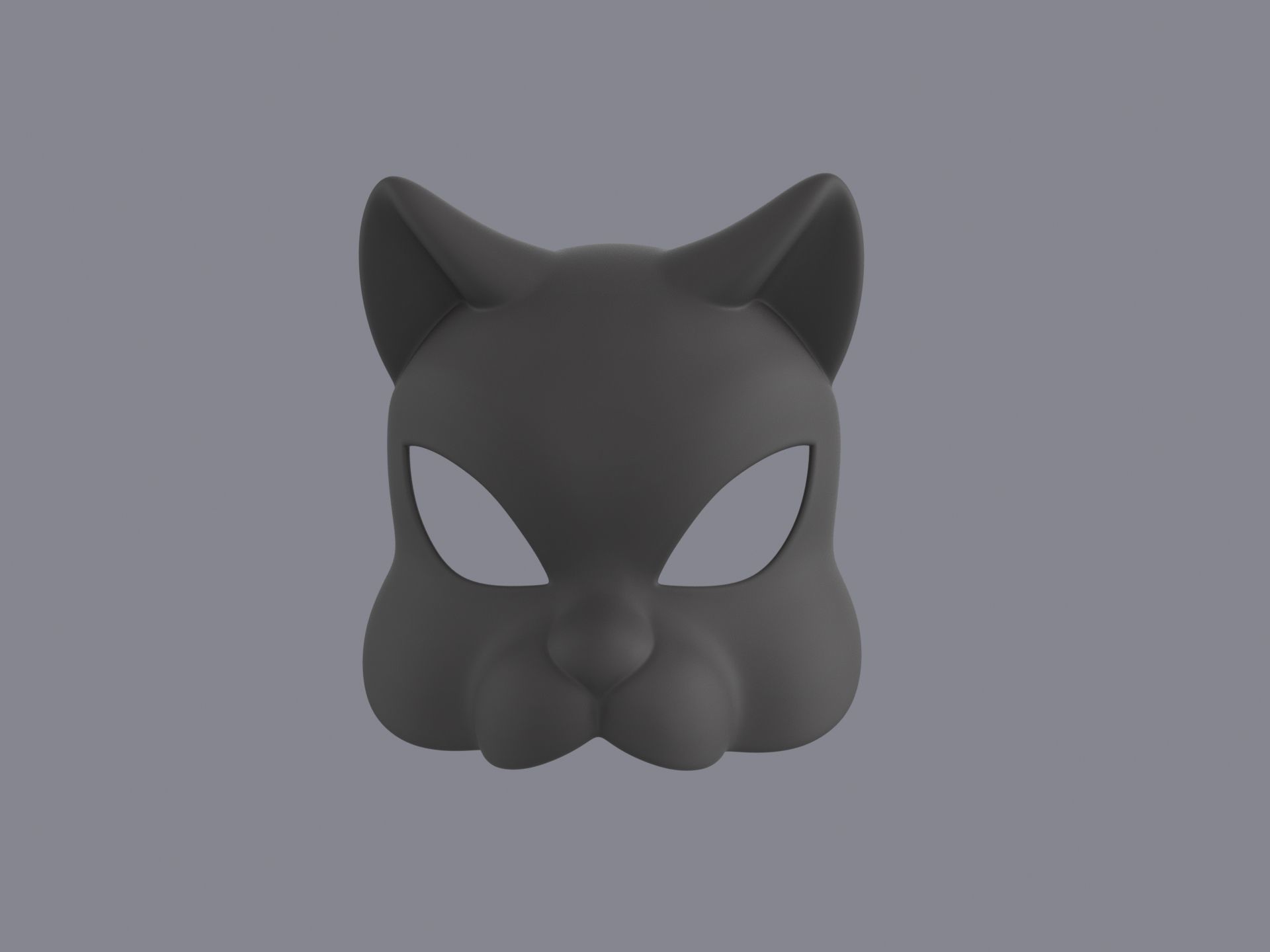 Cat Mask  3D model_3