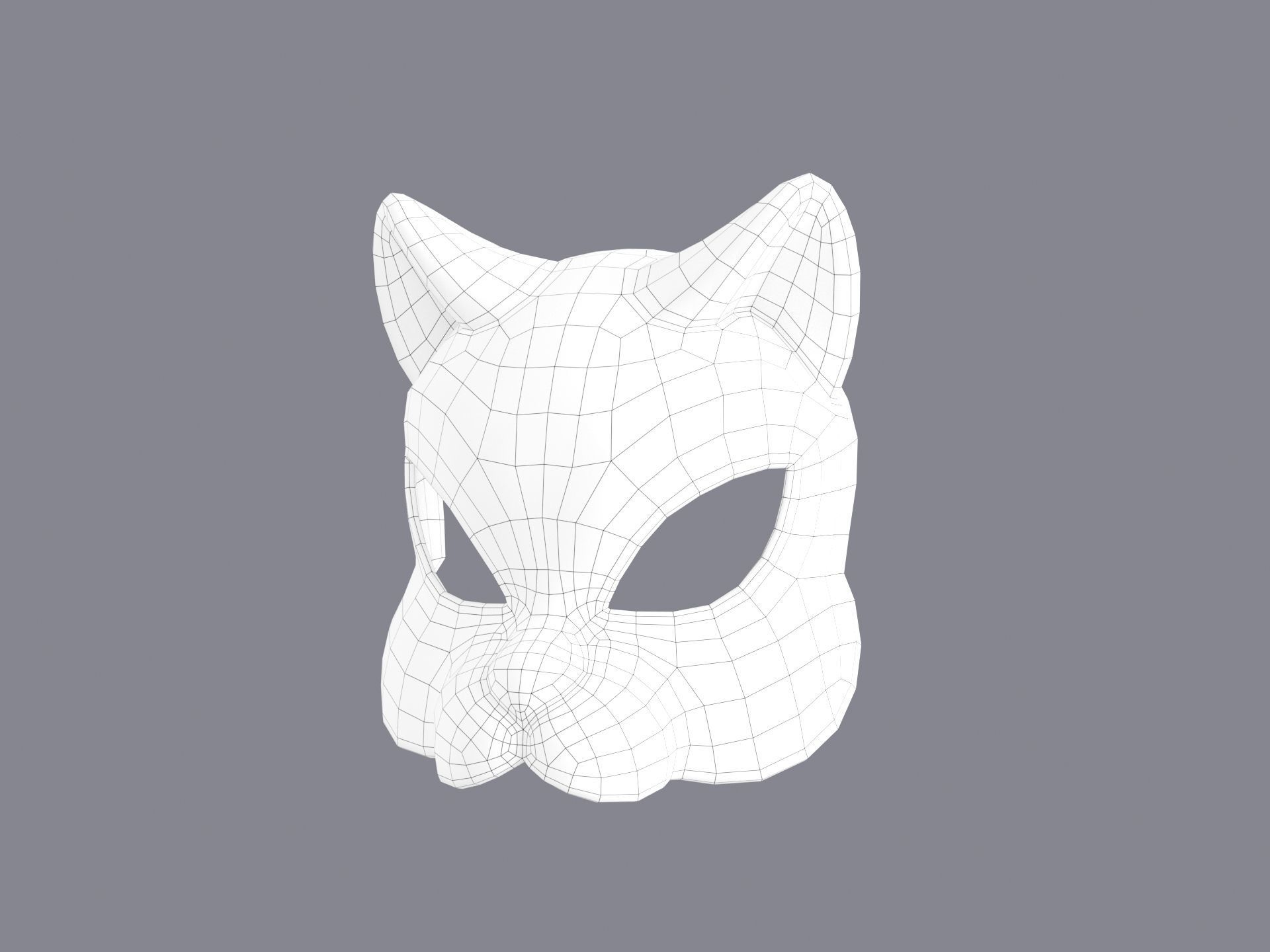 Cat Mask  3D model_26