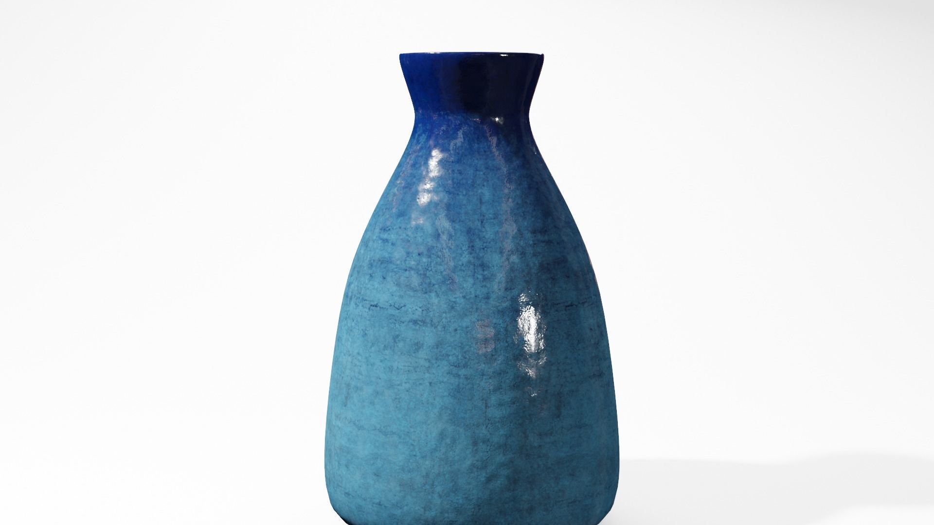 Vase Long PBR 4K textured Low-poly 3D model_3