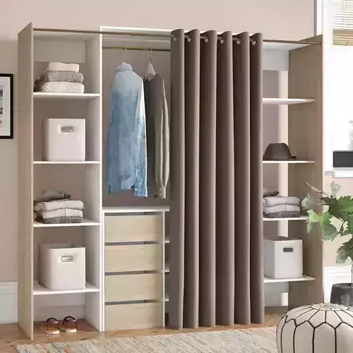 Wide Clothes Storage System - 2 Colour