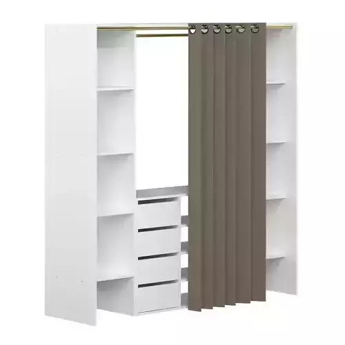 Wide Clothes Storage System - 2 Option