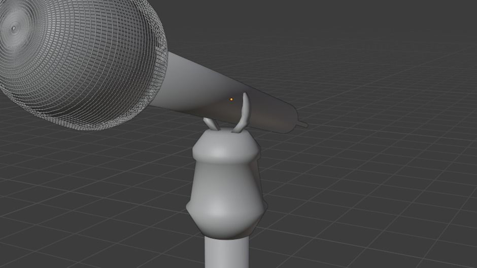 Microphone and mic stand 3D model_10