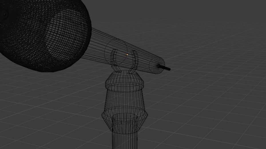 Microphone and mic stand 3D model_9