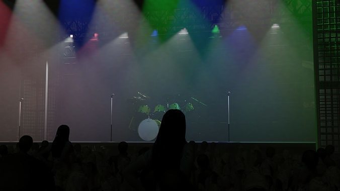 Microphone and mic stand 3D model