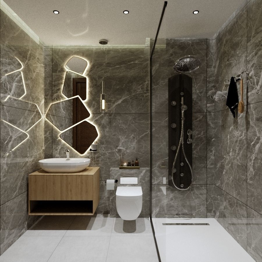 apartment scene with corona render 3D model_4