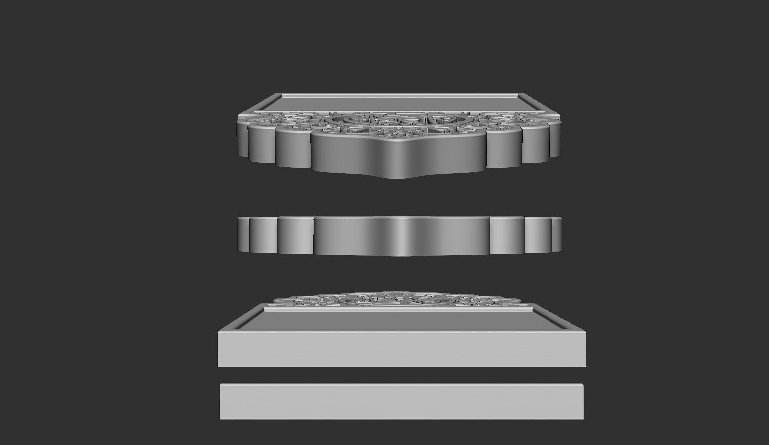 Islamic Memorial Tombstone 3D print model_6