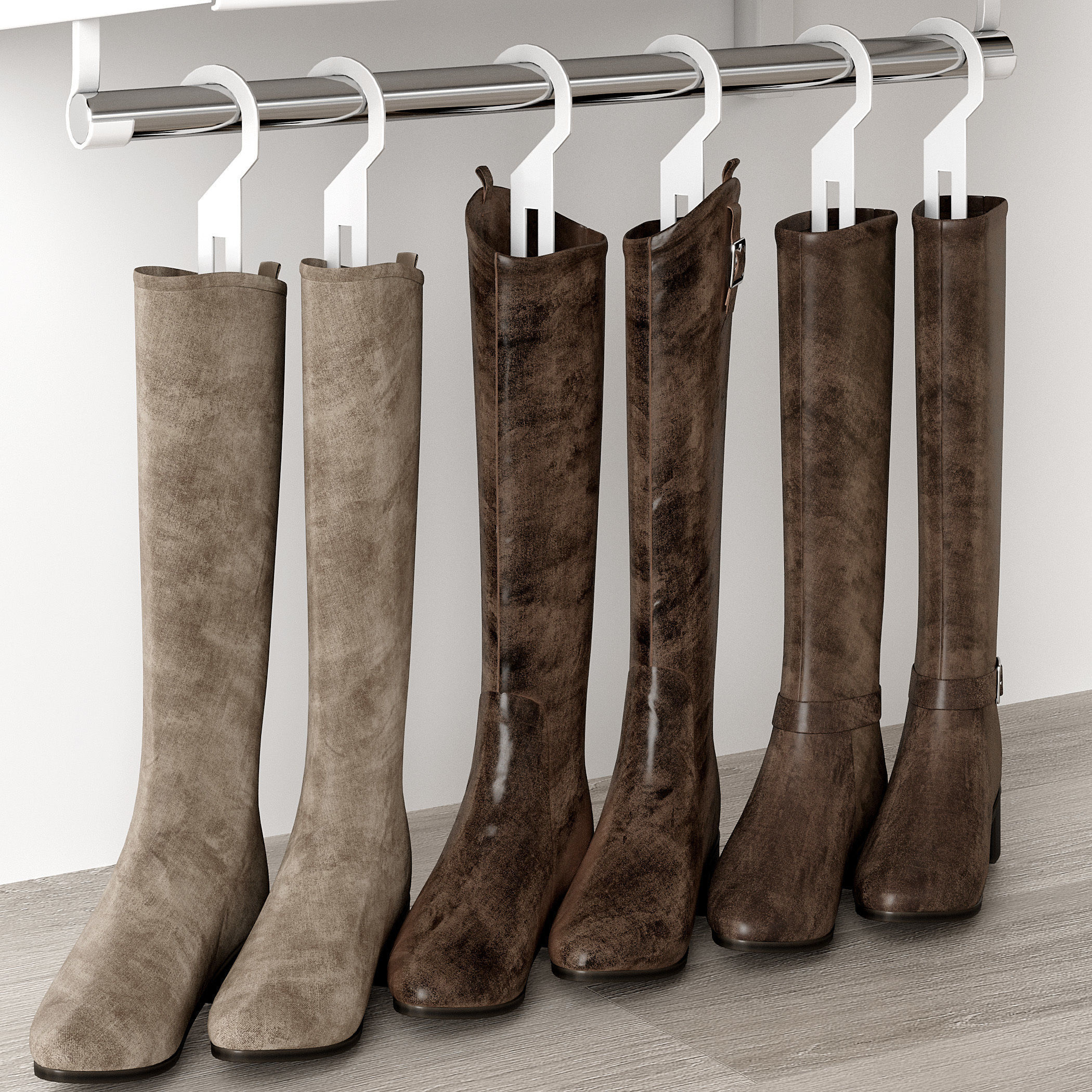 Shoe rack 3D model_7