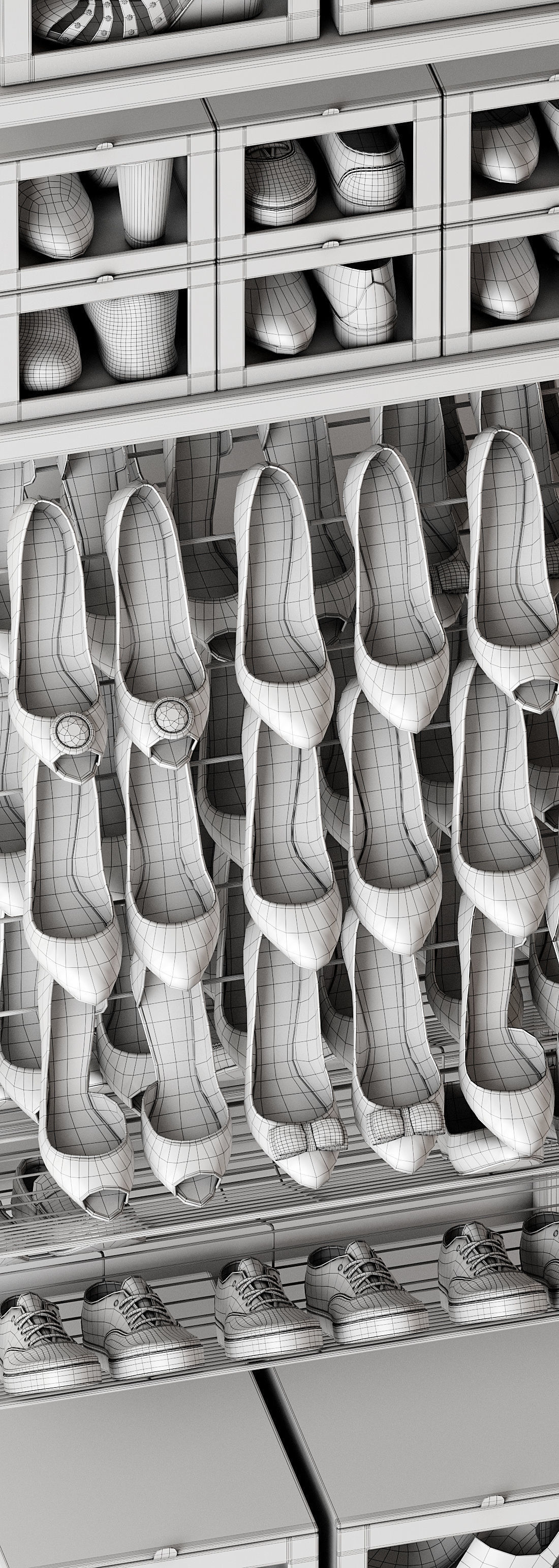 Shoe rack 3D model_15