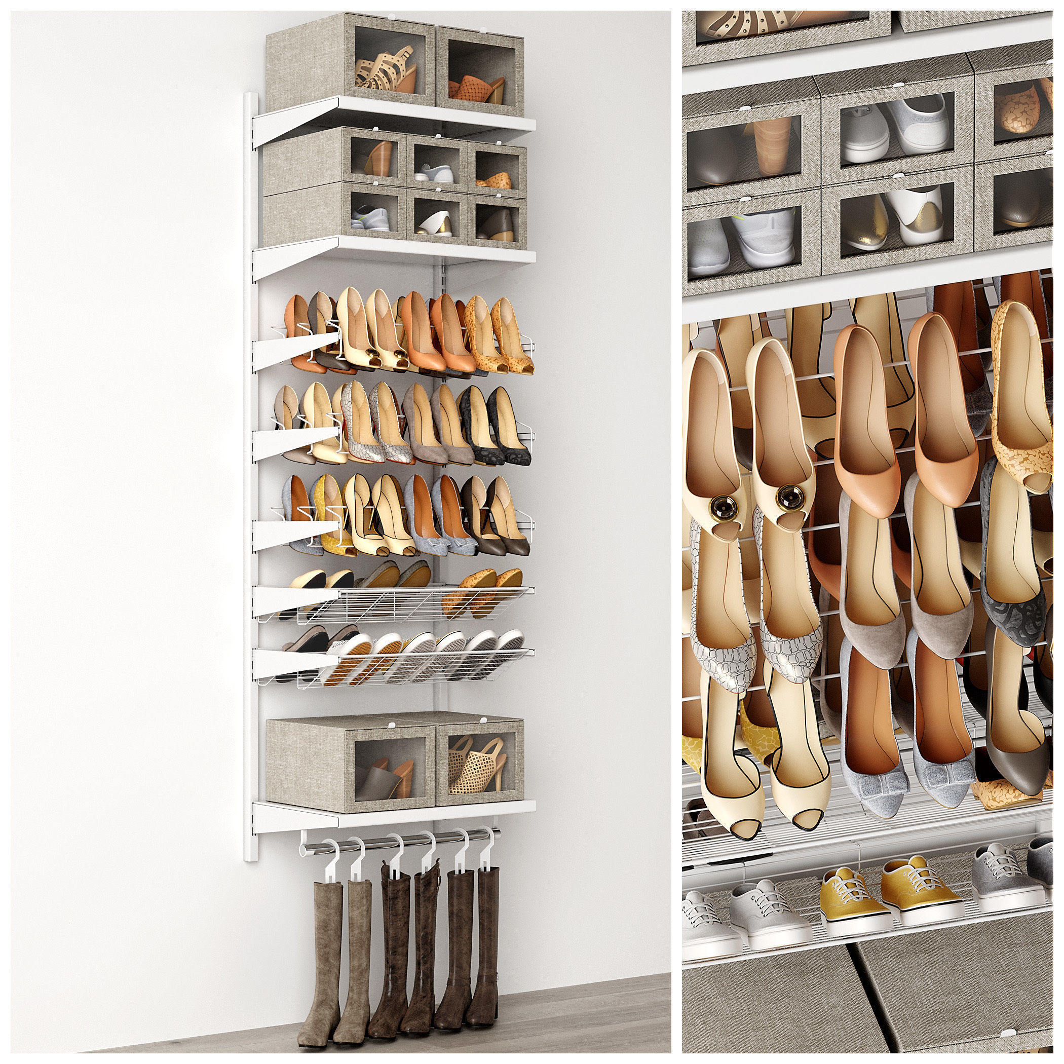Shoe rack 3D model_1