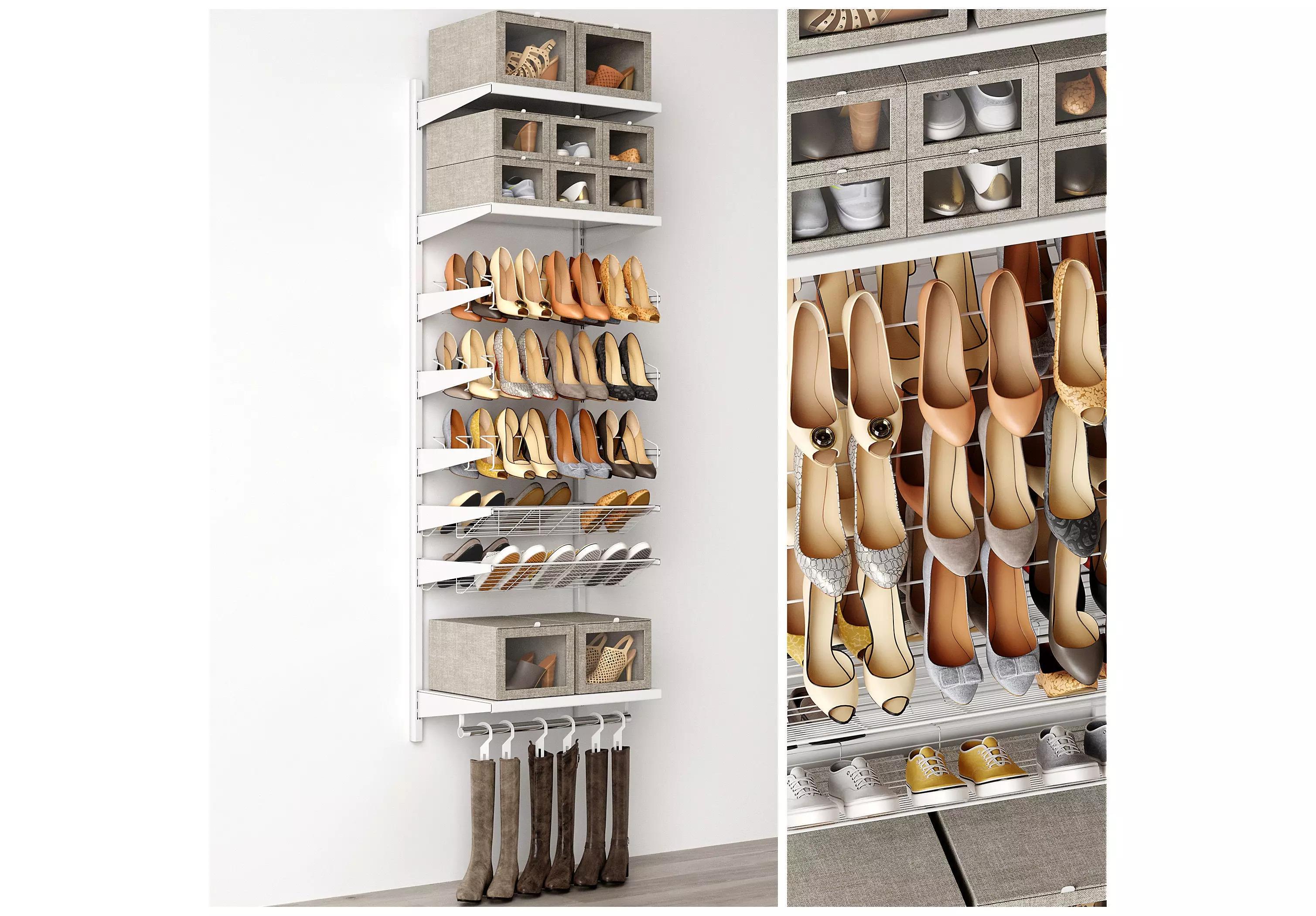 Shoe rack 3D model_0