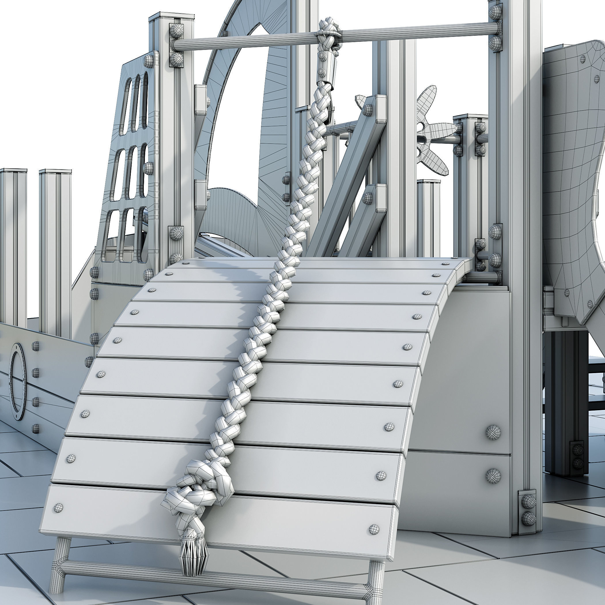 Boat playground 3D model_15