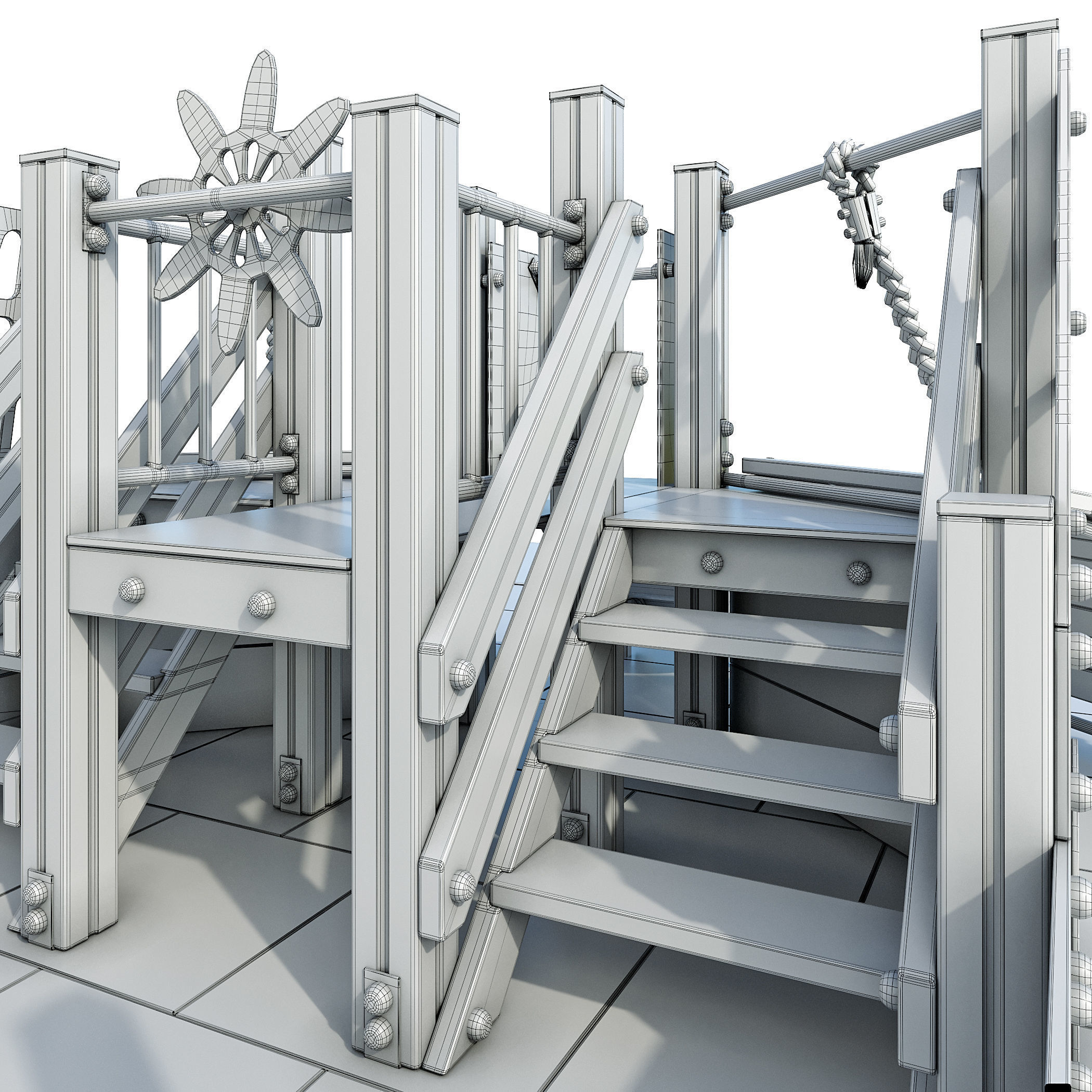 Boat playground 3D model_11