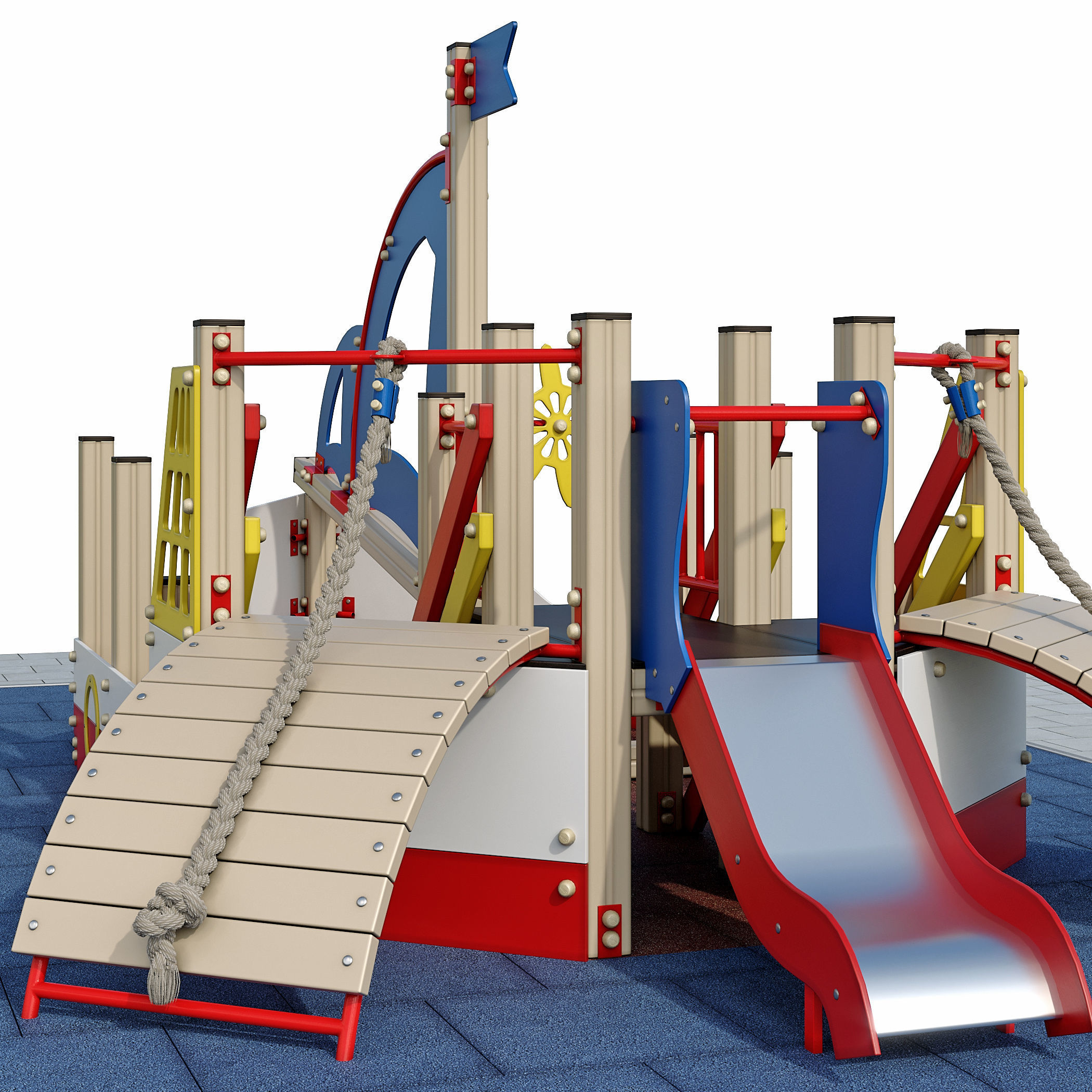 Boat playground 3D model_6