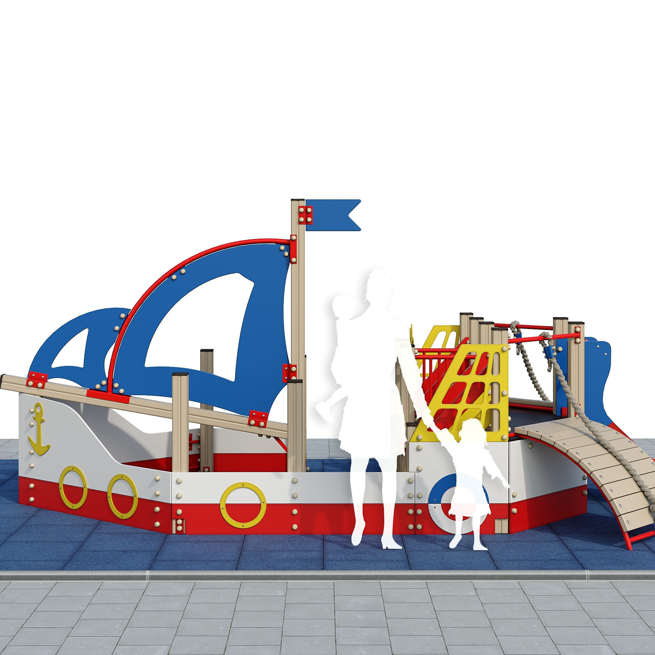 Boat playground 3D model_5