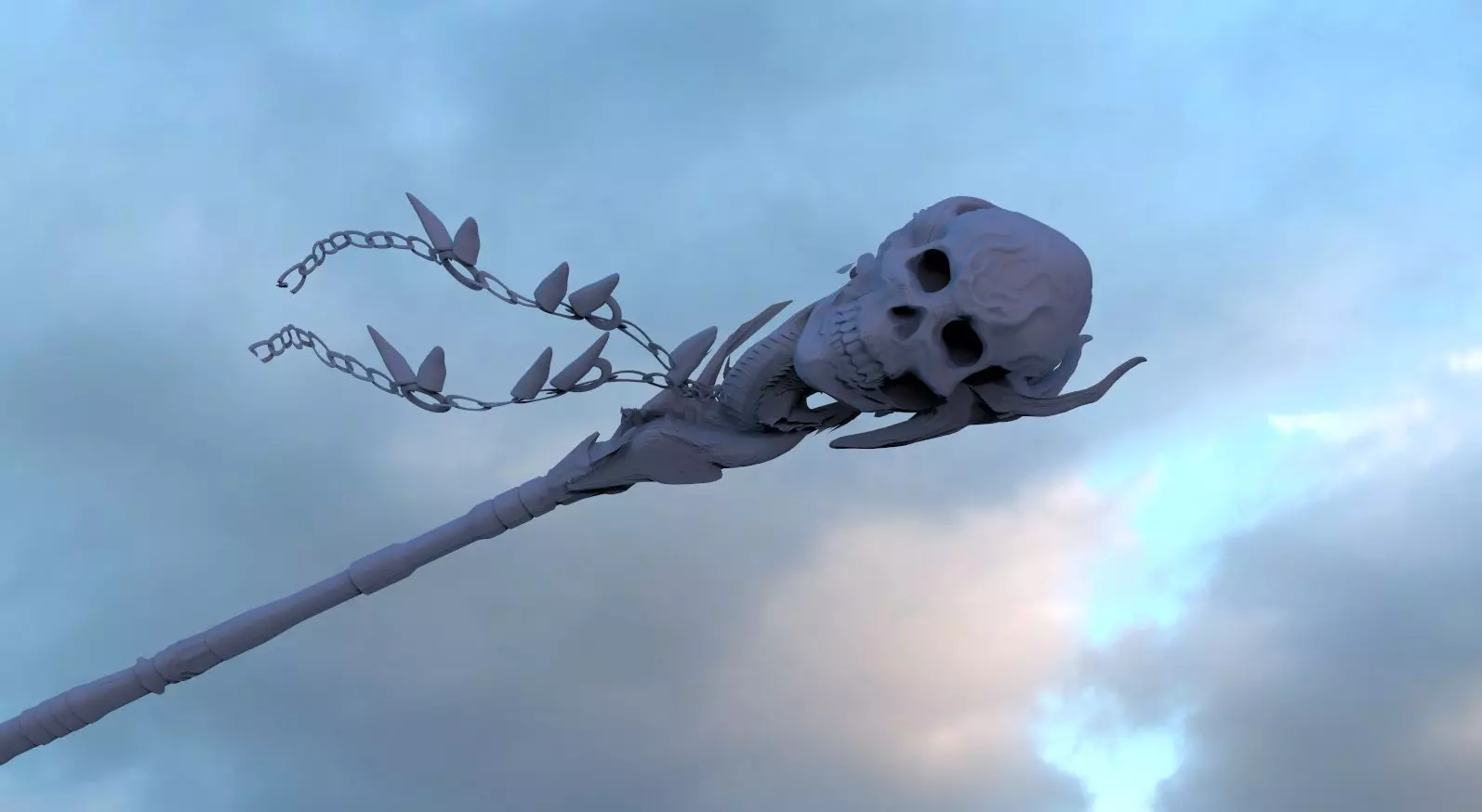 Shaman Staff Improved Since review 3D model_0