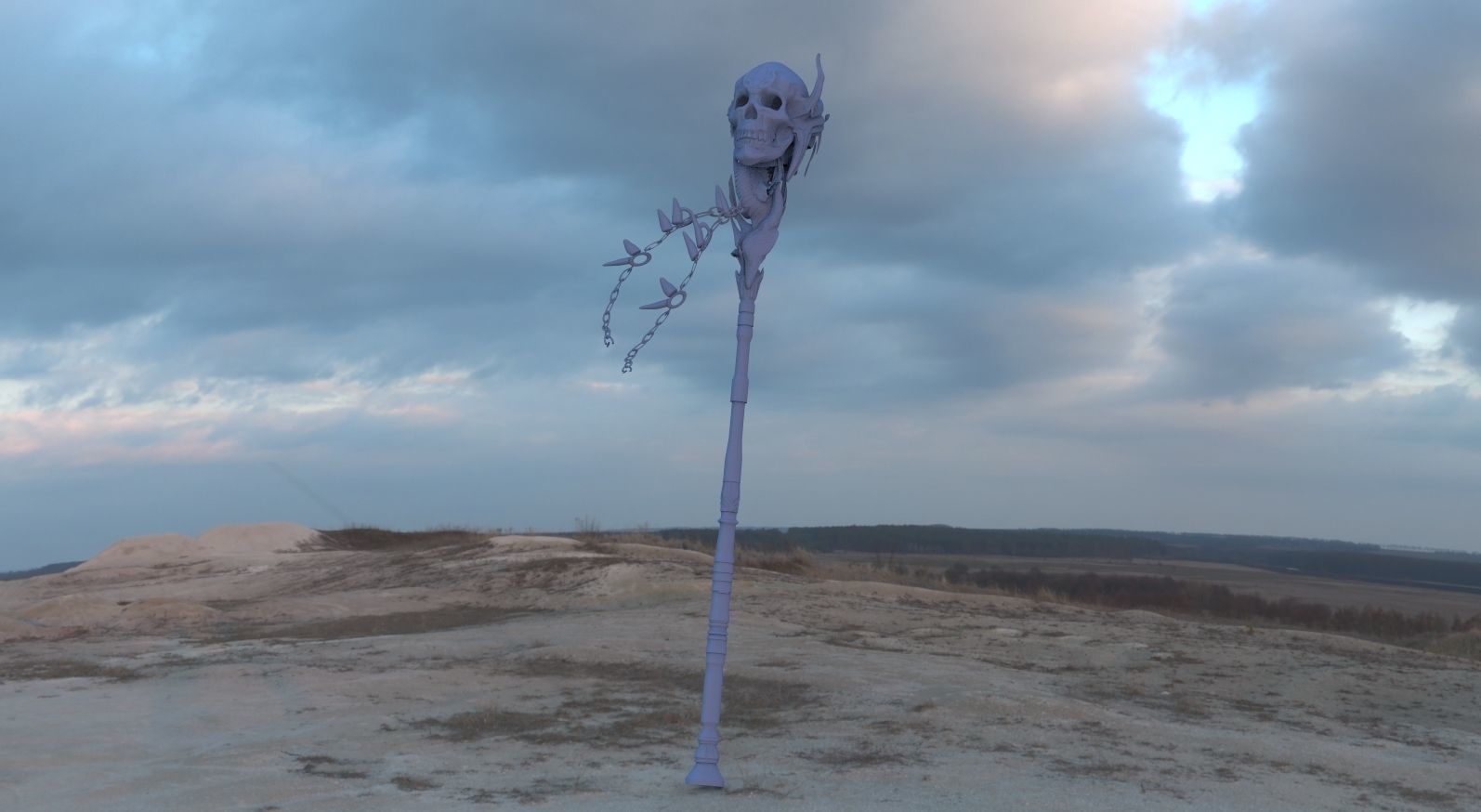 Shaman Staff Improved Since review 3D model_1