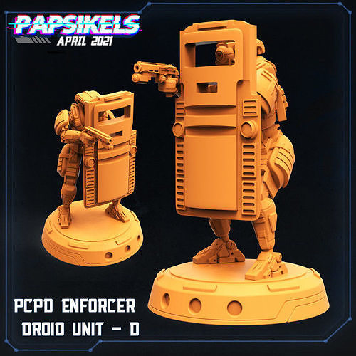 PCPD ENFORCER DROID UNIT - E 3D print model