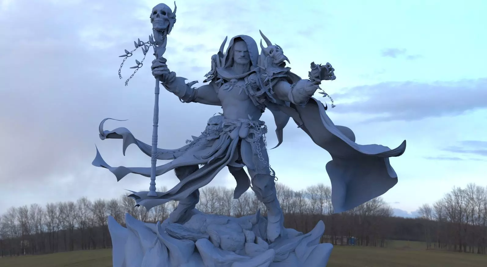 Dwarf Necromancer 3D model