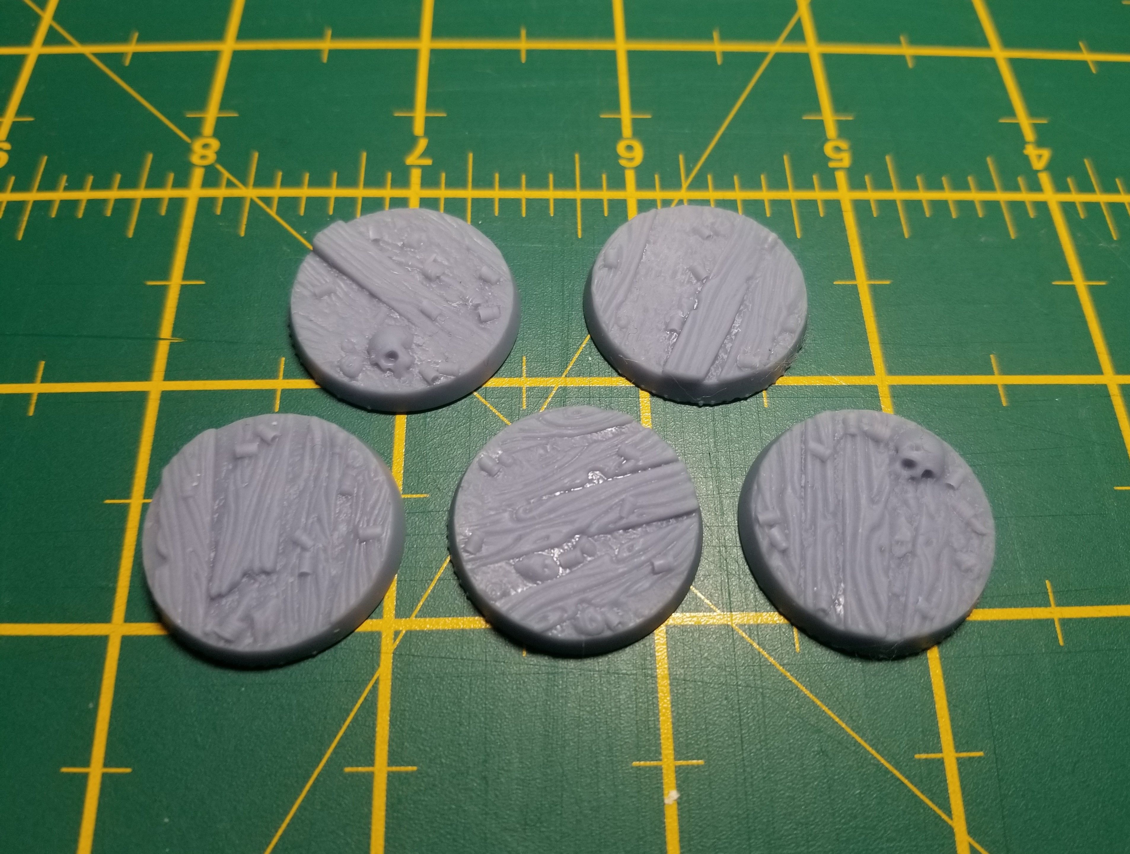 25mm trench base set Pre-supported 3D print model_1