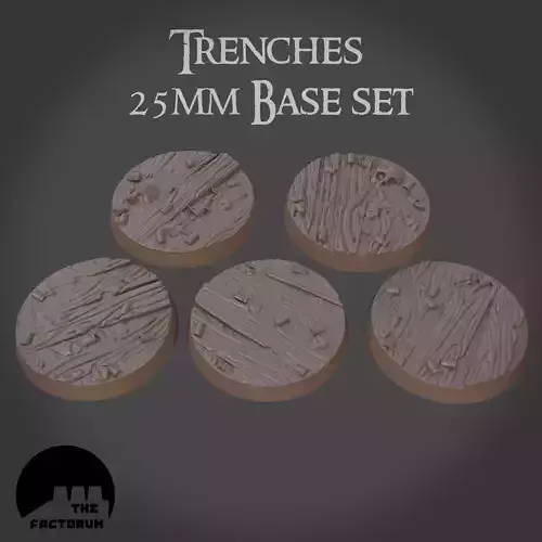 25mm trench base set Pre-supported