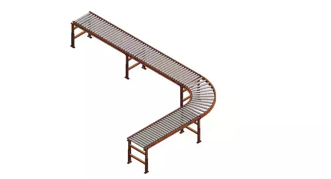 Roller conveyor belt