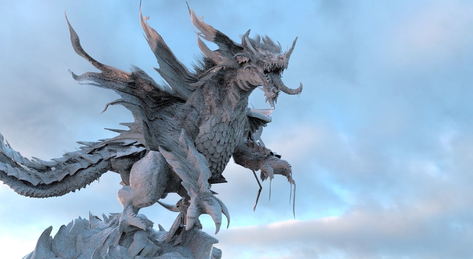 Nightmare Monster creature 3D model_1