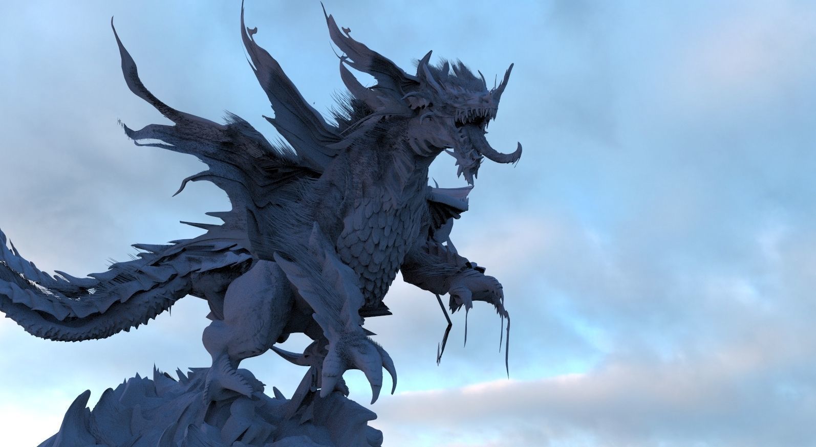 Nightmare Monster creature 3D model_2