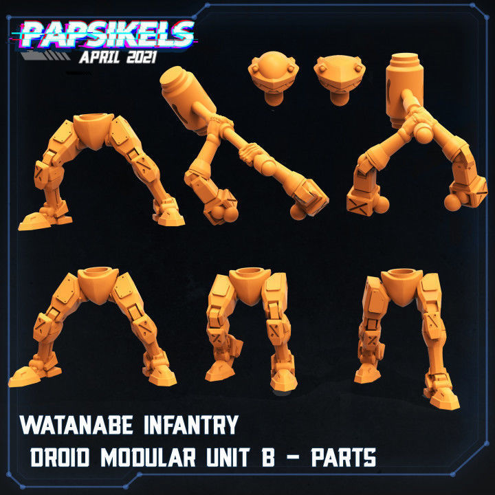 WATANABE INFANTRY DROID MODULAR UNIT B 3D print model_2