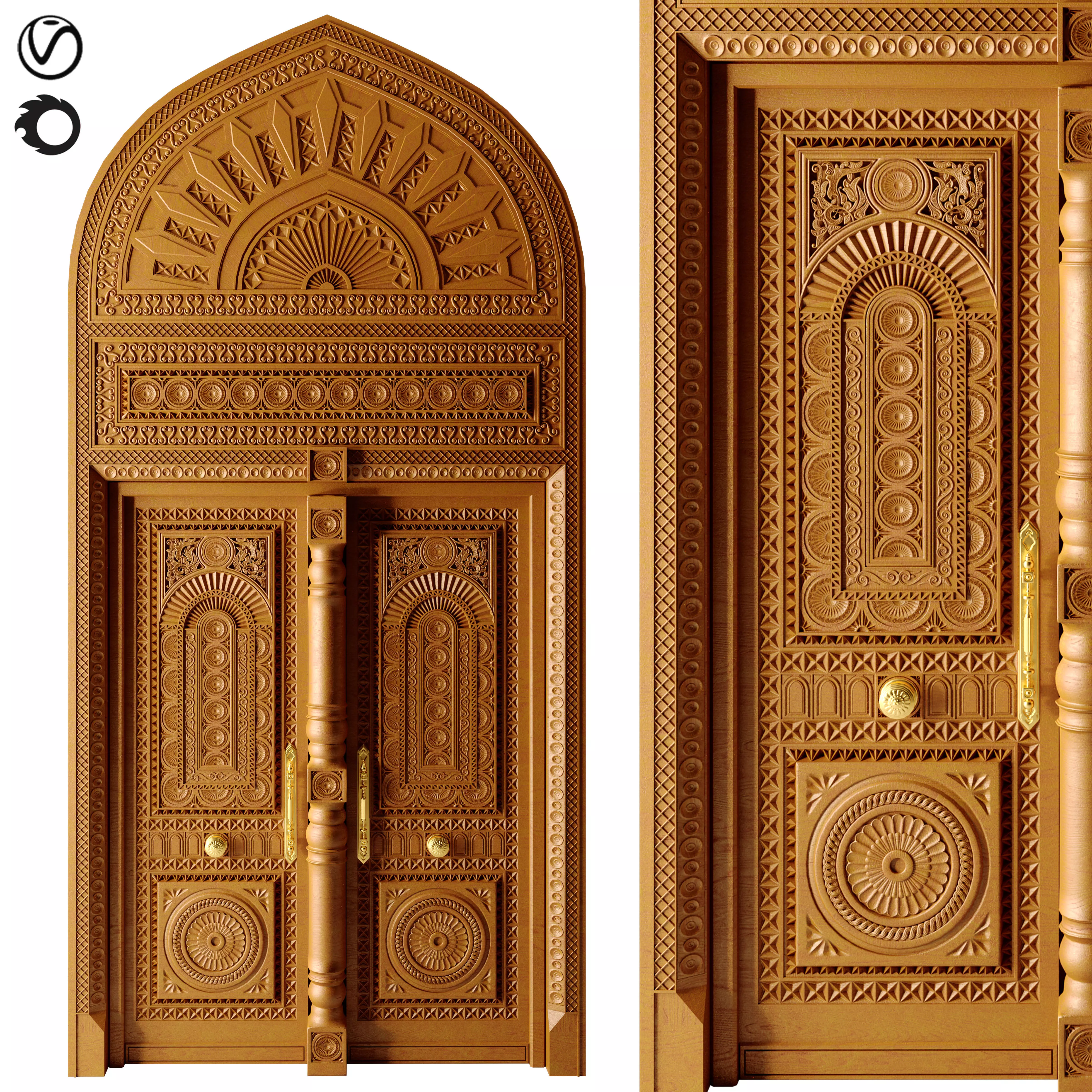 Classic Door N02 3D model