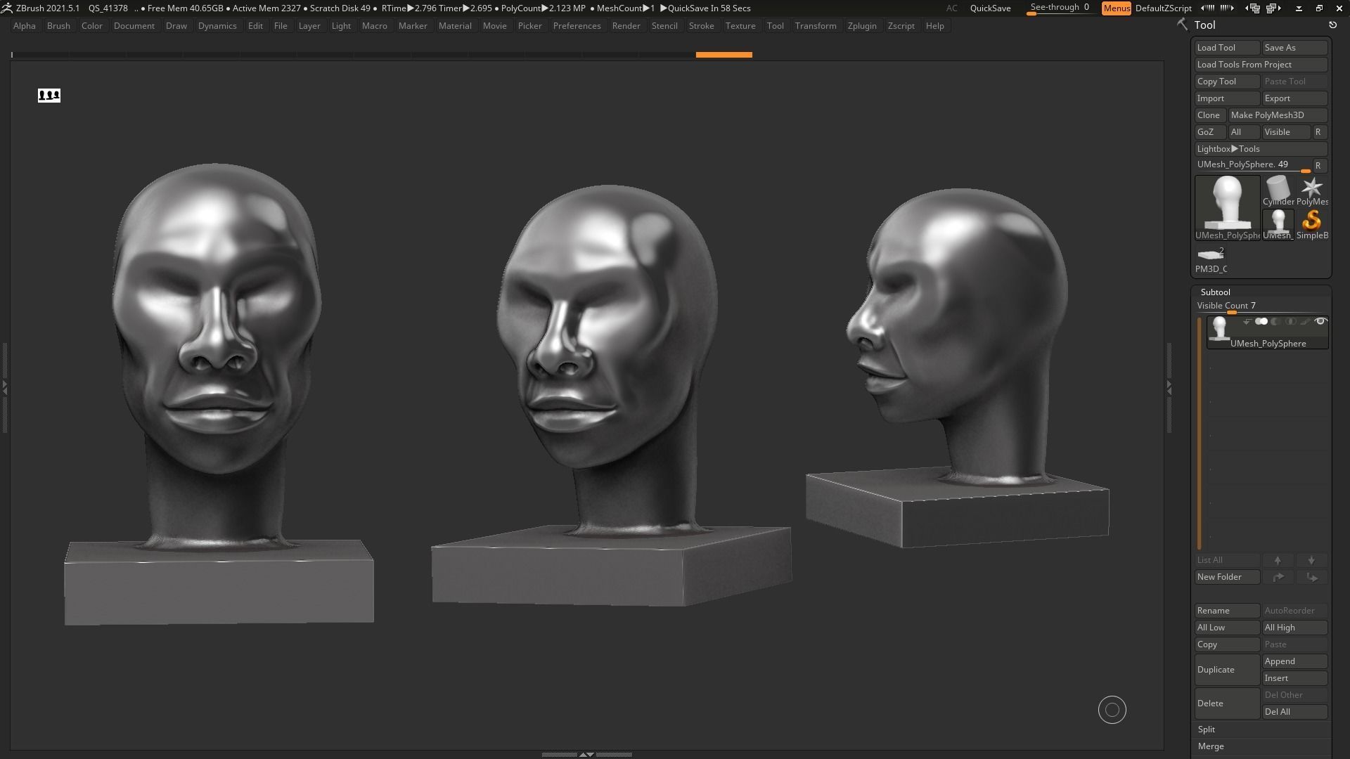 human head modern sculpture 3d print model 101 3D print model_13