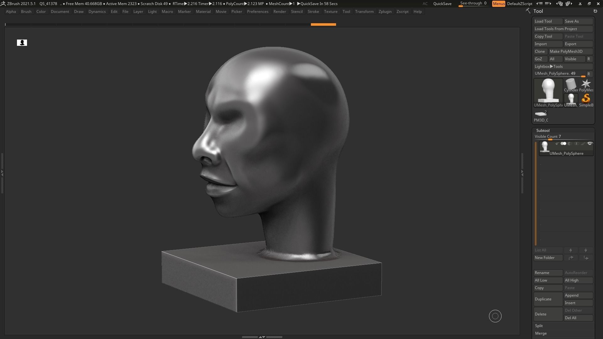 human head modern sculpture 3d print model 101 3D print model_11