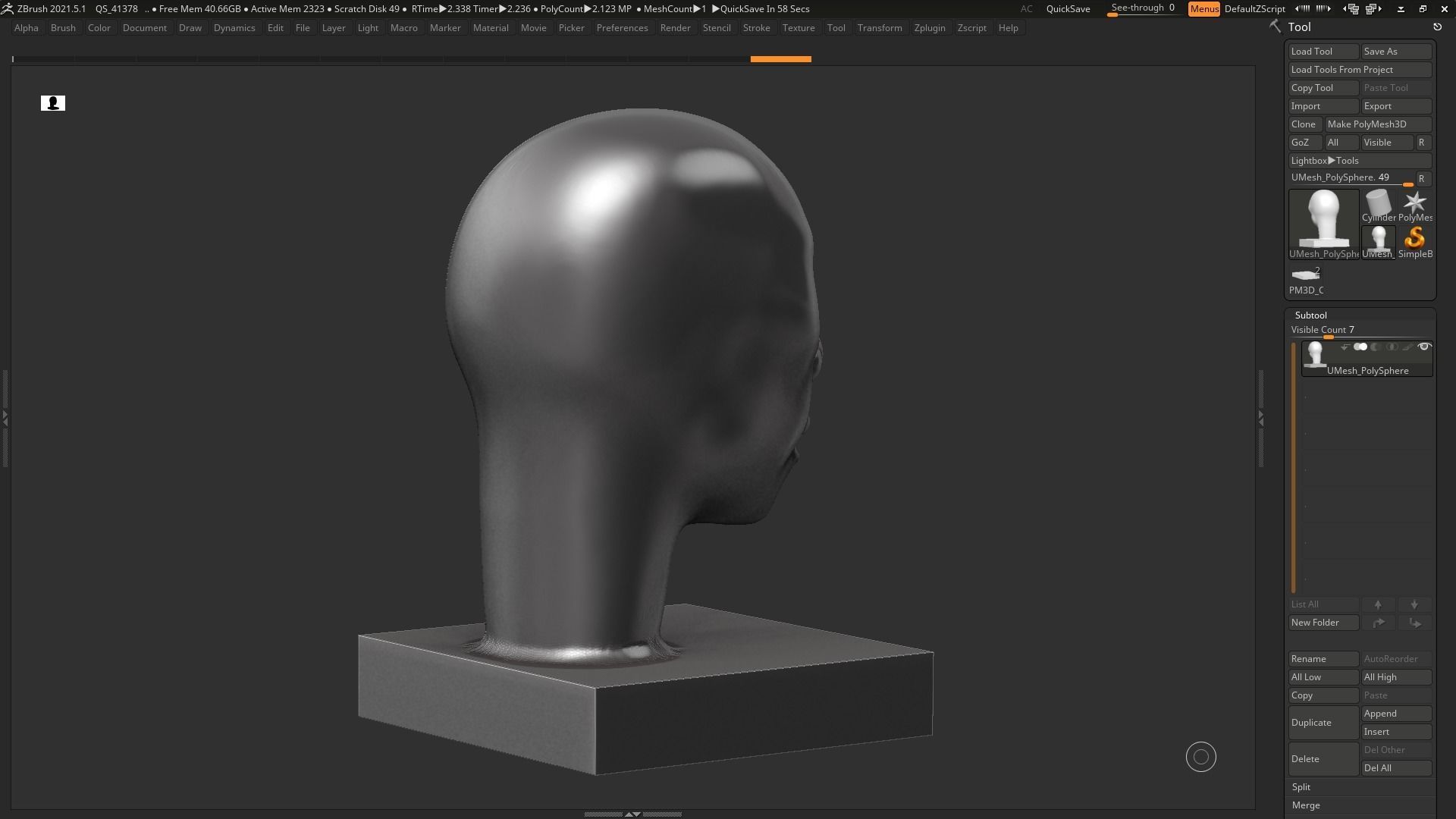 human head modern sculpture 3d print model 101 3D print model_9
