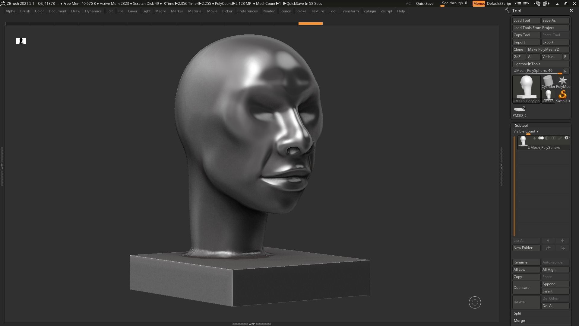 human head modern sculpture 3d print model 101 3D print model_6