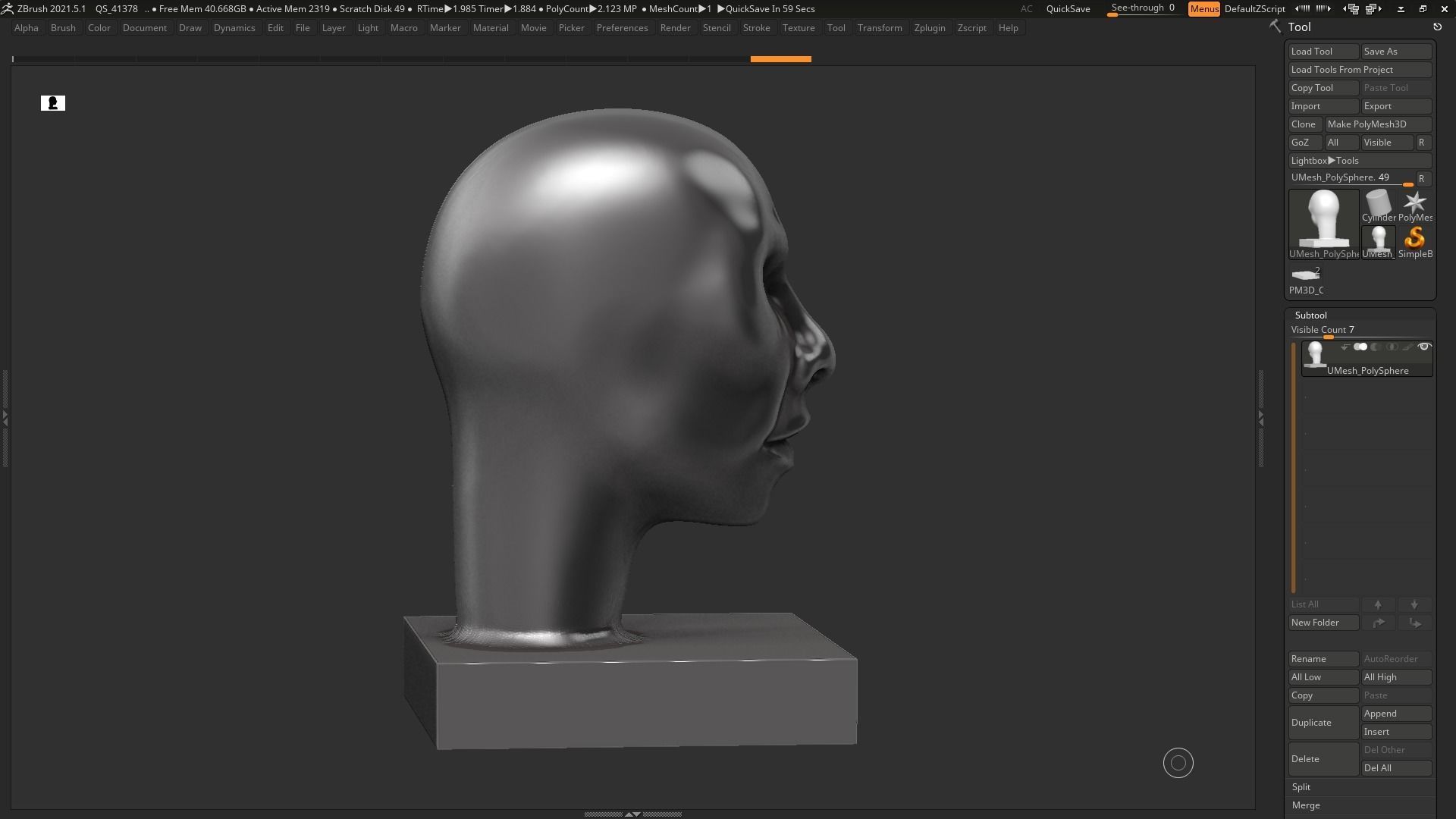 human head modern sculpture 3d print model 101 3D print model_8