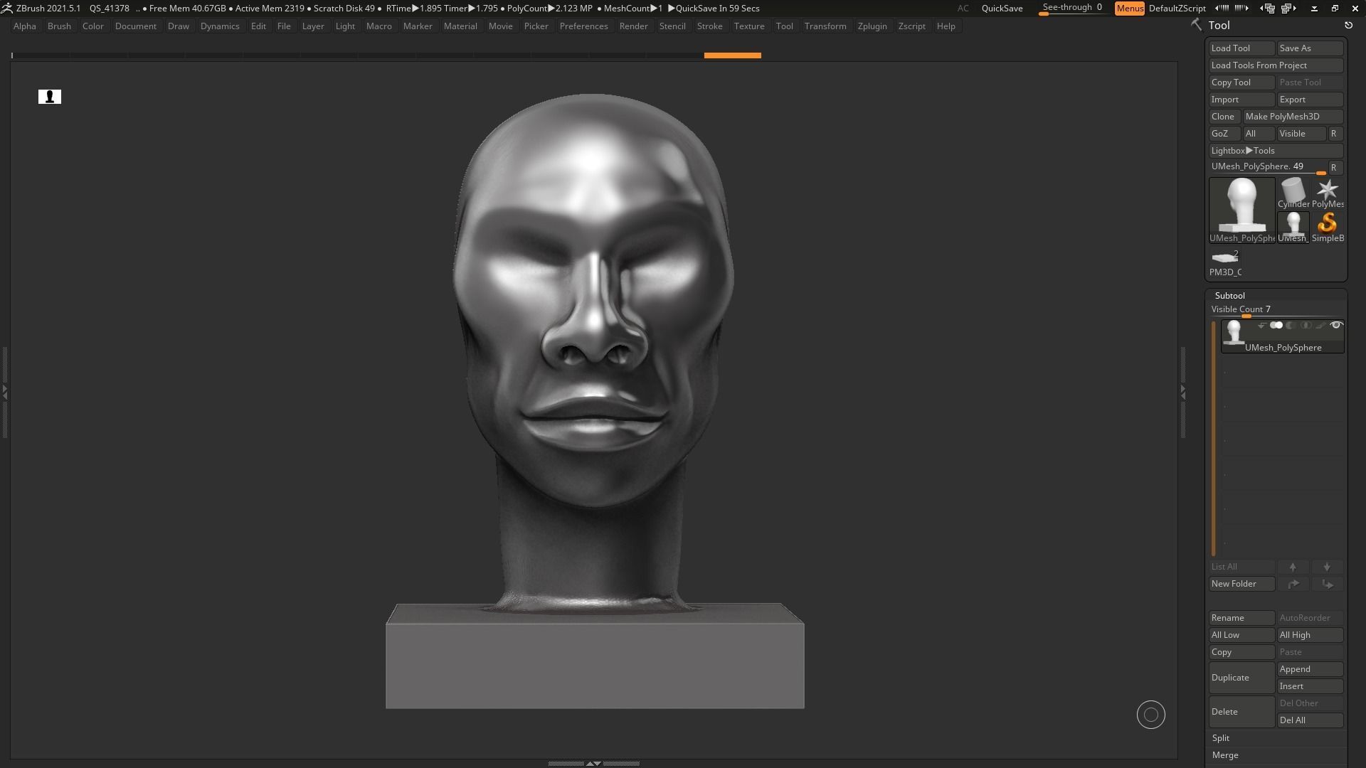 human head modern sculpture 3d print model 101 3D print model_5