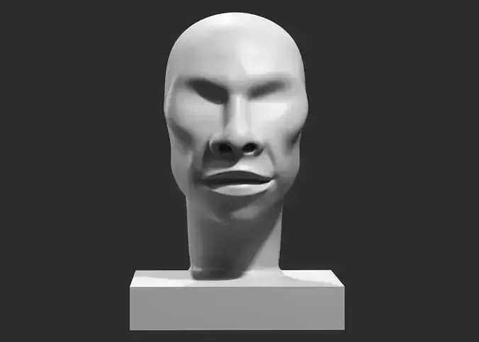 human head modern sculpture 3d print model 101 3D print model