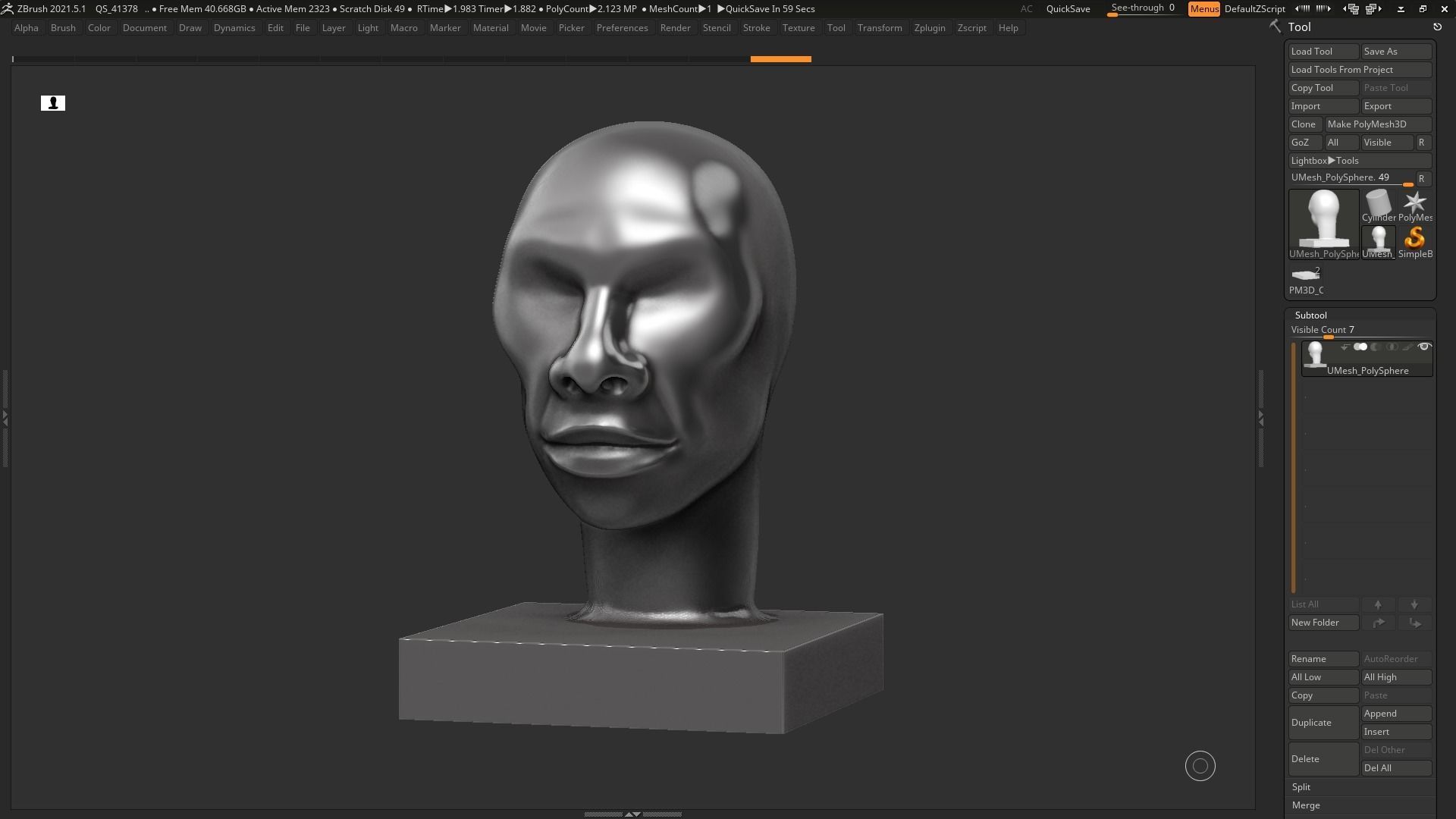 human head modern sculpture 3d print model 101 3D print model_12